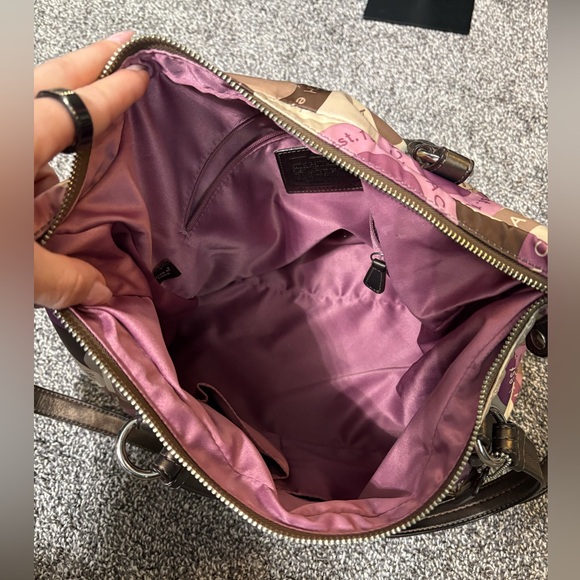 Coach Y2K Alexandra Snaphead Print Sateen Satchel Crossbody Handbag - Picture 6 of 14